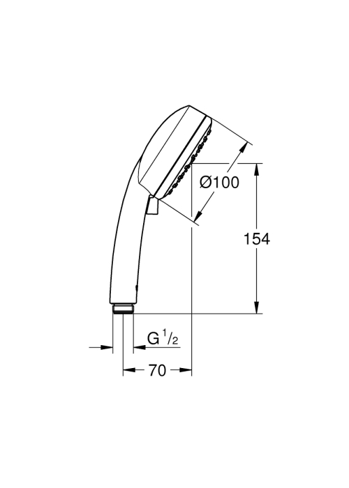 Ручной душ Grohe Tempesta Cosmopolitan 27571002