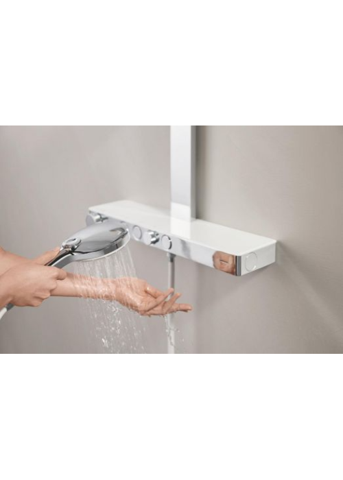 Душова система GROHE SPA Rainshower Aqua Pure з термостатом для настінного монтажу, хром (1016800000)