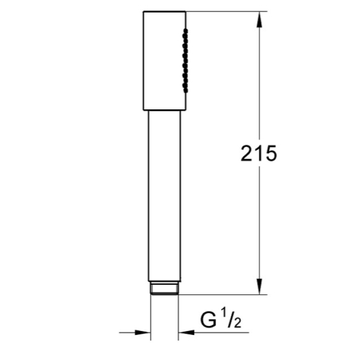 Ручний душ, 1 режим струменя Grohe Grohe Sena Stick 26465AL0