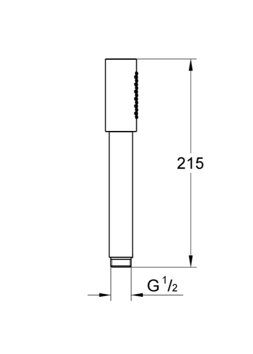 Ручной душ, 1 режим струи Grohe Grohe Sena Stick 26465AL0