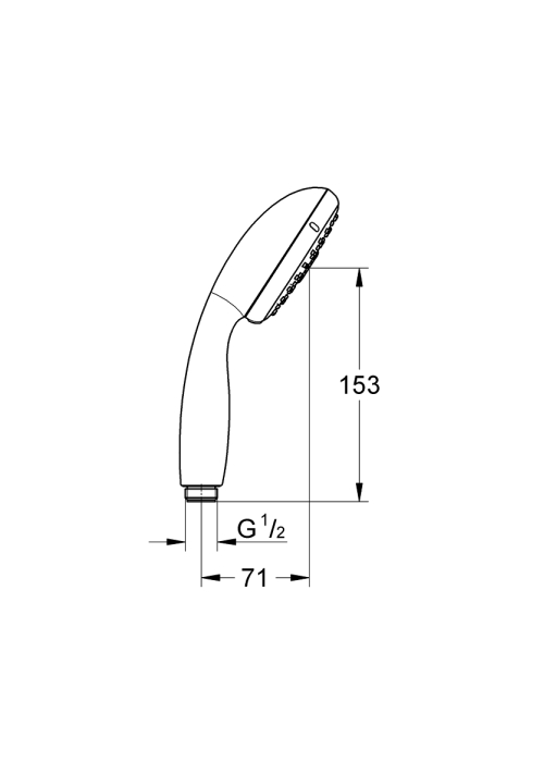 Ручной душ, 3 вида струй Grohe Tempesta 100, 28419002