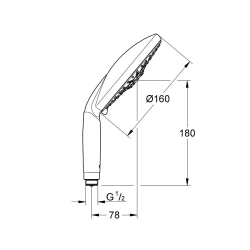 Ручной душ Grohe Rainshower Classic 160, 28765000