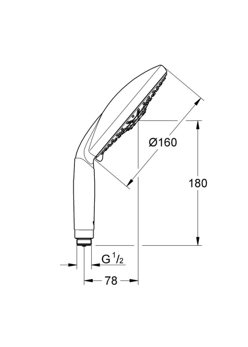 Ручной душ Grohe Rainshower Classic 160, 28765000