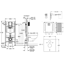 Інсталяційна система GROHE Rapid SL 4 в 1, 3884000S