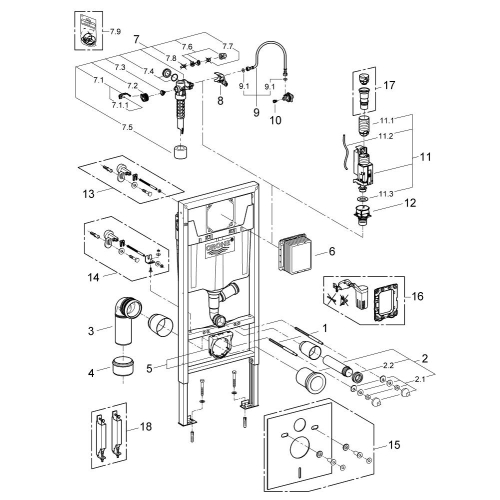 Інсталяційна система GROHE Rapid SL (39002000)