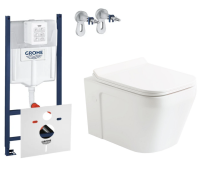 Комплект: Инсталляция Grohe Rapid SL 3в1 (3884000G) + Унитаз подвесной Devit UP (3020120) + Крышка S