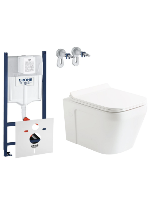Комплект: Інсталяція Grohe Rapid SL 3в1 (3884000G) + Унітаз підвісний Devit UP (3020120) + Кришка S
