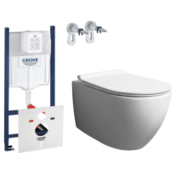 Комплект: Інсталяція Grohe SL 3в1 (3884000G) + Унітаз підвісний Simas Vignoni (VI18) + Кришка Soft-