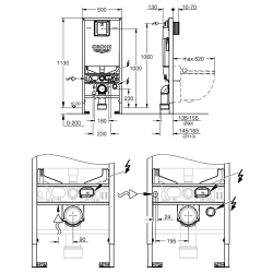 Інсталяційна система GROHE Rapid SLX (39596000)