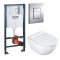 Комплект: Інсталяція Grohe Rapid SL (38772001) та Унітаз підвісний Ravak Uni Chrome RimOff (X01535)