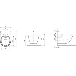 Комплект: Інсталяція Grohe Rapid SL 38772001+ Унітаз підвісний Ravak WC Uni Chrome RimOff X01794 (38772001+X01794)