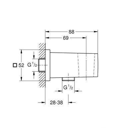 Підключення для душового шланга GROHE EUPHORIA CUBE, 26370000