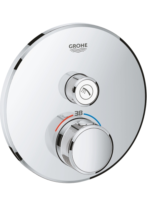 Внешняя часть смесителя на 1 выход  GROHE GROHTHERM SMARTCONTROL, 29118000