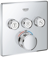 Внешняя часть смесителя на 3 выхода GROHE GROHTHERM SMARTCONTROL, 29126000