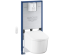 Комплект Grohe QuickFix Sensia 4-в-1: інсталяція Rapid SLX (39596000) з вбудованою розеткою + підвісний унітаз-біде Sensia (36507SH0) з комплектом шумоізоляції (37131000), 36509SH0
