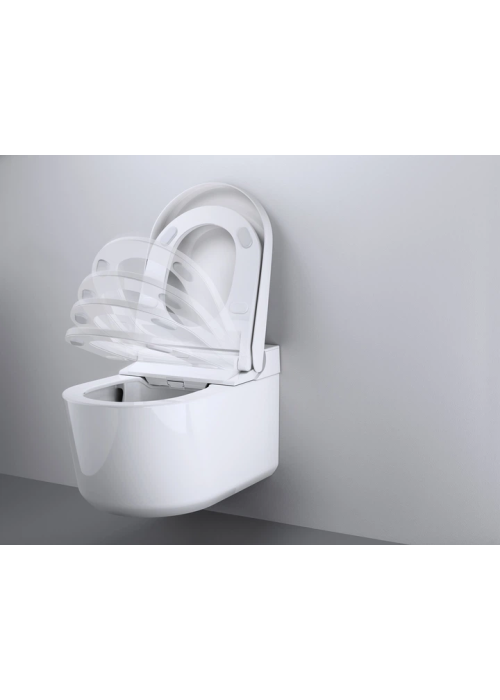 Комплект Grohe QuickFix Sensia 4-в-1: інсталяція Rapid SLX (39596000) з вбудованою розеткою + підвісний унітаз-біде Sensia (36507SH0) з комплектом шумоізоляції (37131000), 36509SH0