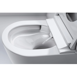 Комплект Grohe QuickFix Sensia 4-в-1: інсталяція Rapid SLX (39596000) з вбудованою розеткою + підвісний унітаз-біде Sensia (36507SH0) з комплектом шумоізоляції (37131000), 36509SH0