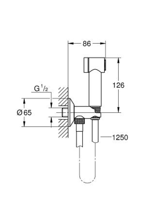 Комплект гігієнічного душу Grohe Sena Trigger Spray 35 26332000