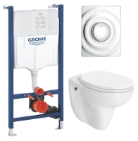 Комплект унітазу з інсталяцією 4 в 1 Grohe Solido Surf UA38971574A