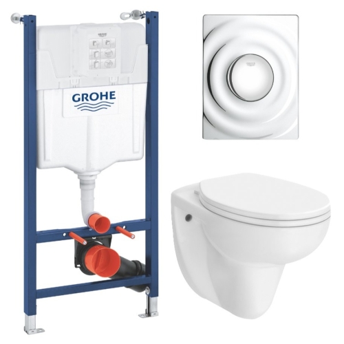 Комплект унітазу з інсталяцією 4 в 1 Grohe Solido Surf UA38971574A