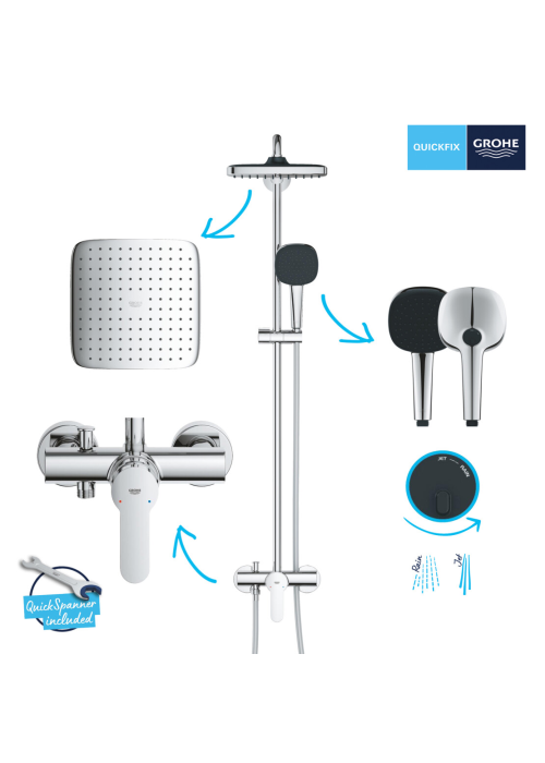 Душова система термостатична Grohe QuickFix Vitalio Comfort System 250 26985001
