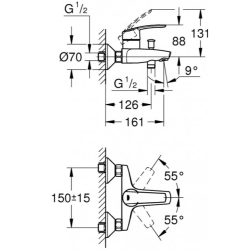 Набір змішувачів для ванни GROHE Start Vitalio 32278551 (23550001+32278001+26196000)