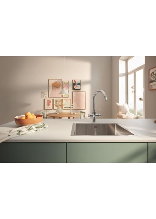 Змішувач для кухні Grohe Blue Pure BauCurve 30580000 з можливістю підключення до фільтру