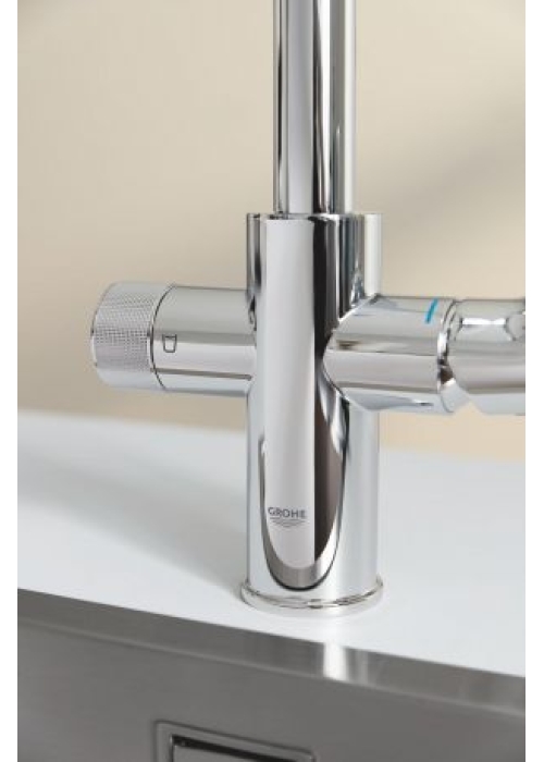 Змішувач для кухні Grohe Blue Pure BauCurve 30580000 з можливістю підключення до фільтру