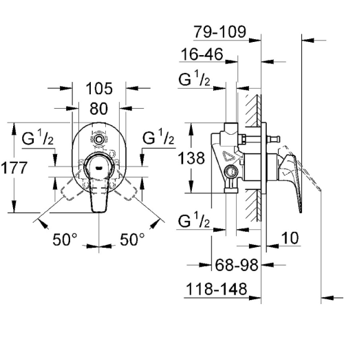 Змішувач для ванни Grohe BauFlow 29045000