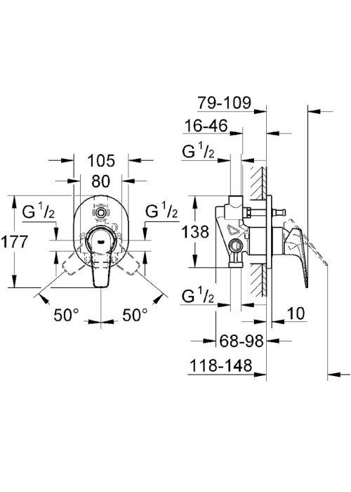 Змішувач для ванни Grohe BauFlow 29045000