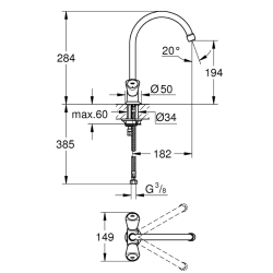 Смеситель для кухни Grohe Costa S 31819001