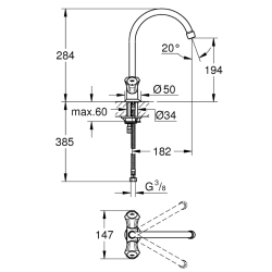 Змішувач для кухні Grohe Costa L 31831001