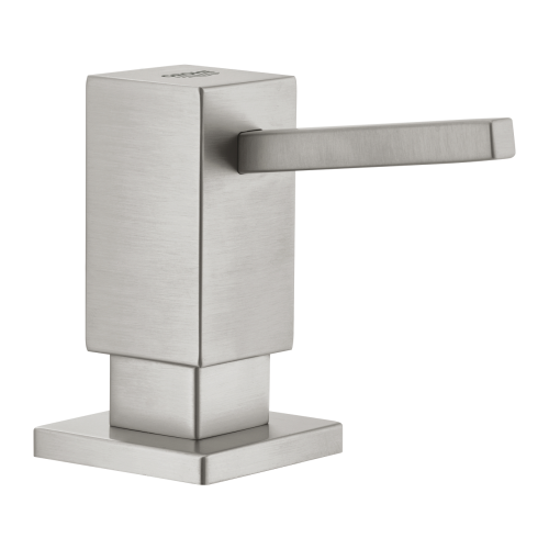 Дозатор жидкого мыла GROHE Cubic, суперсталь, 40649DC0