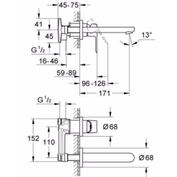 Змішувач для раковини Grohe BauEdge 20474000