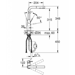 Змішувач кухонний GROHE Essence 30270000