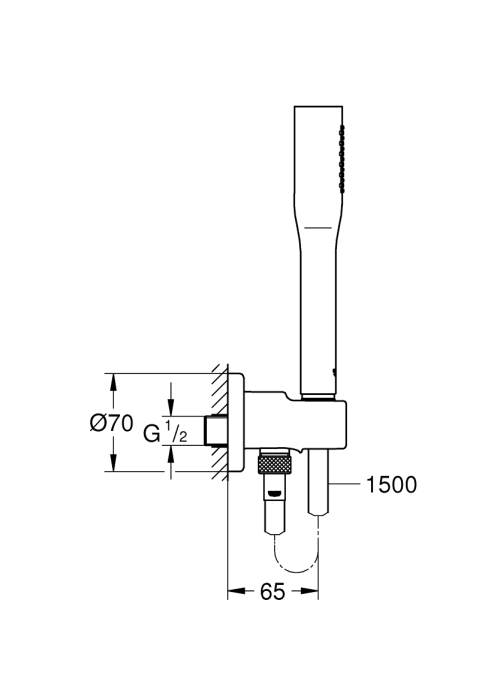 Душовий набір, 1 режим струменя Grohe Euphoria Cosmopolitan, 26404000