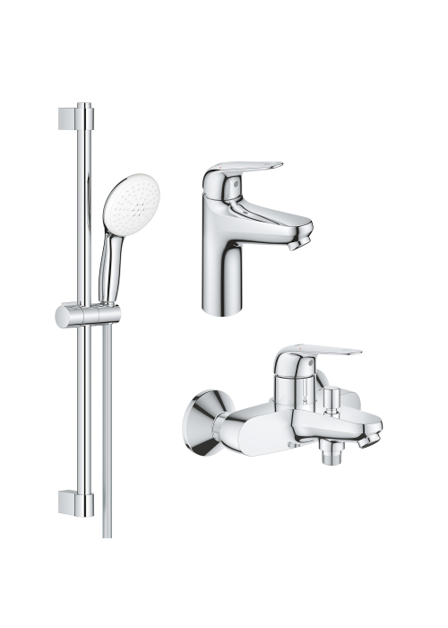 Комплект смесителей для ванной комнаты 3 в 1 Grohe Euroeco New UA123226M0