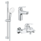 Комплект смесителей для ванной комнаты 3 в 1 Grohe Euroeco New UA123226M0