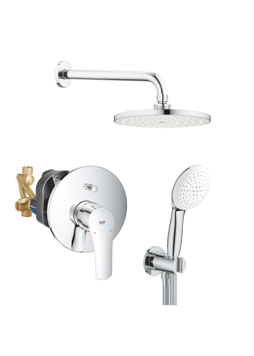 Душова система прихованого монтажу зі змішувачем Grohe Eurosmart з New Tempesta 200 UA25183003