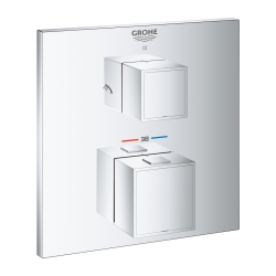 Термостат для душу з перемикачем на 2 положення Grohe Grohtherm Cube, 24154000