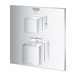 Термостат для душу з перемикачем на 2 положення Grohe Grohtherm Cube, 24154000