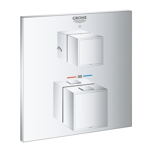 Термостат для душа с переключателем на 2 положения Grohe Grohtherm Cube, 24154000