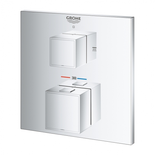 Зовнішня частина змішувача на 2 виходи Grohe Grohtherm Cube, 24155000