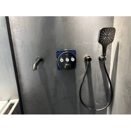 Душова система прихованого монтажу з виливом Grohe Grohtherm SmartControl KIT34863AL0UA Графит матовий