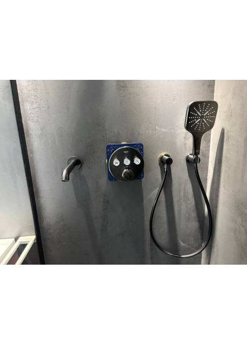 Душова система прихованого монтажу з виливом Grohe Grohtherm SmartControl KIT34863AL0UA Графит матовий