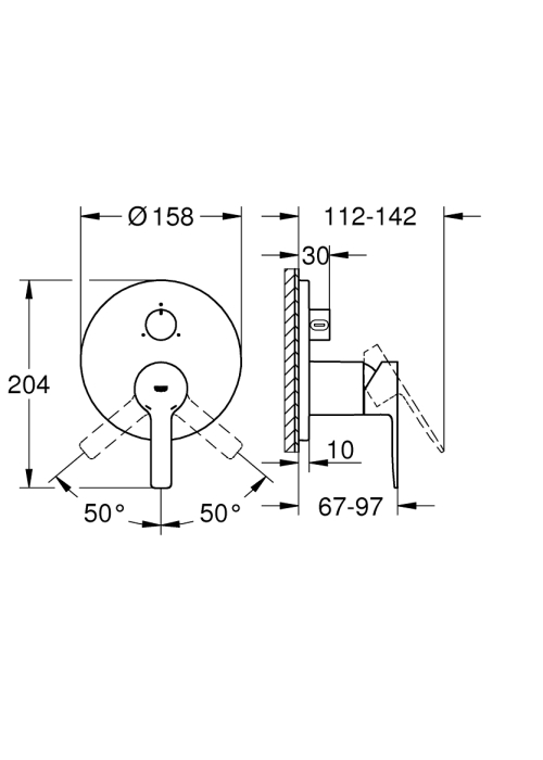 Смеситель Grohe Lineare 24095001 на 3 выхода