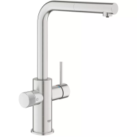 Змішувач для кухні Grohe Blue Pure Minta 30590DC0 для подачі технічної і фільтрованої води, суперсталь