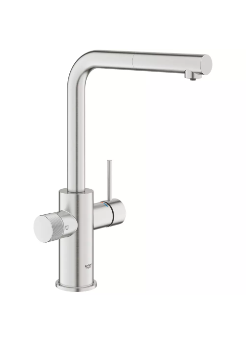 Смеситель для кухни Grohe Blue Pure Minta 30590DC0 для подачи технической и фильтрованной воды, суперсталь