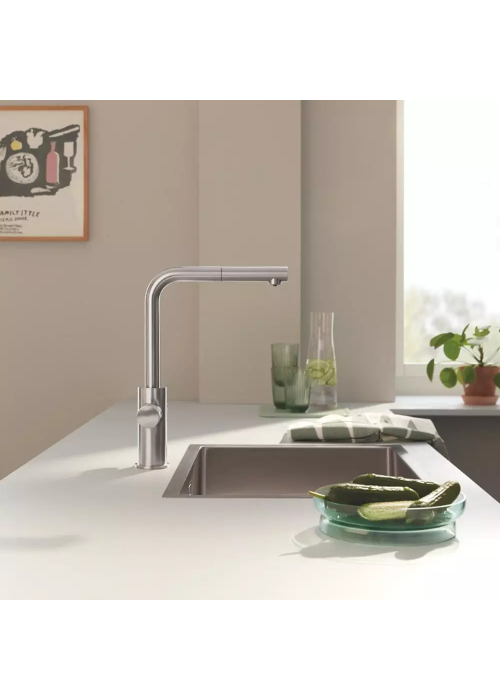 Смеситель для кухни Grohe Blue Pure Minta 30590DC0 для подачи технической и фильтрованной воды, суперсталь