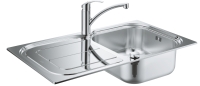 Кухонная мойка Grohe EX Sink K300 + смеситель Eurosmart (31565SD0)